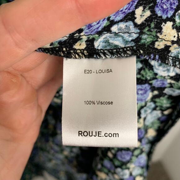 Rouje Blue Floral Midi Dress - Picture 14 of 16